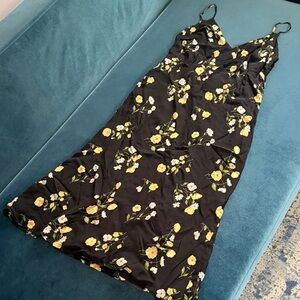 Reformation Black Floral Dress
